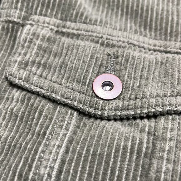 Zara Olive Green Corduroy Oversize Button Up Vest Jacket Unisex Sz M NWT - Picture 7 of 11